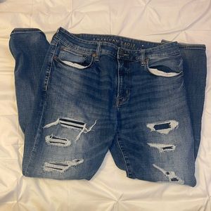 American Eagle Mens Ripped Jeans